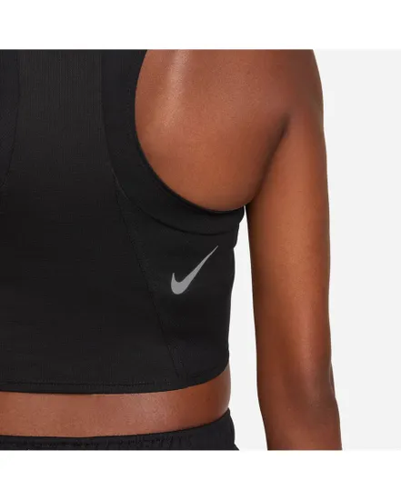 Debardeur de running Femme W NK FAST DF CROP TANK Noir