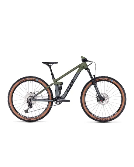 VTT tout suspendu Enfant STEREO 140 HPC ROOKIE Gris/Vert