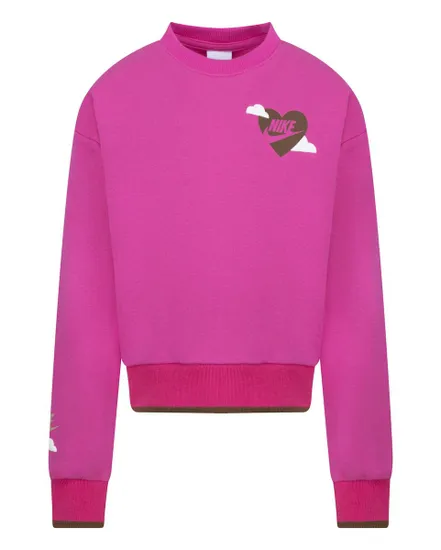 Sweatshirt Fille SWEET SWOOSH CREW Rose