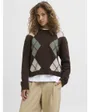 Pull Femme JXHARVI CREW NECK KNIT Marron