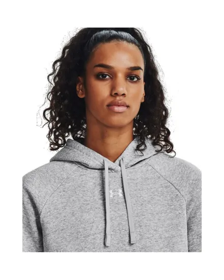 Sweat à capuche Femme UA RIVAL FLEECE HOODIE Gris