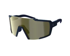 Lunettes Unisexe SHIELD Bleu Marine/Or Chrome