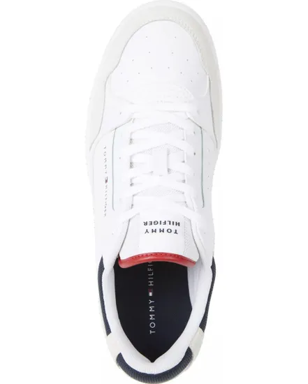 Chaussures Homme TH BASKET CORE LTH M Blanc