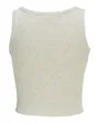 Top sans manches Femme JXFALLON STR SL RIB TOP JRS NOOS Gris