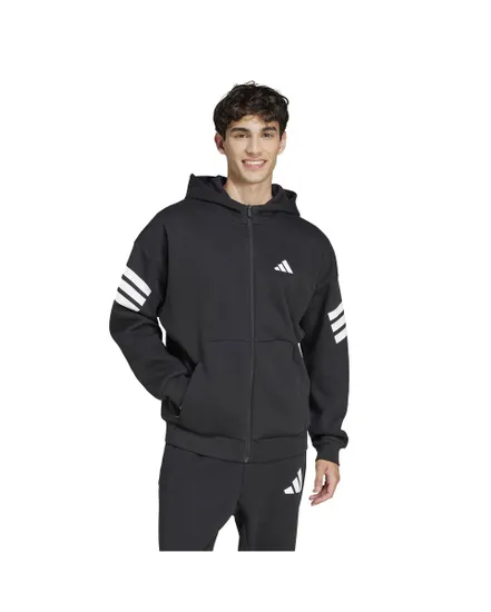 Sweat à capuche Homme M FI 3S FZ Noir