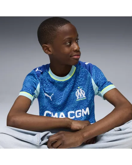 Maillot de football Enfant OM 3RD JERSEY REPLICA JR Bleu