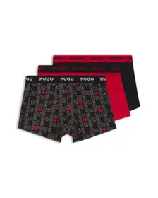 Lot de 3 boxers Homme TRUNK TRIPLET DESIGN Multicolore