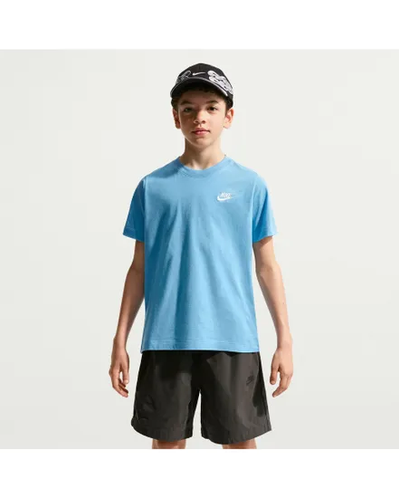 T-shirt Garçon K NSW TEE EMB FUTURA LBR Bleu