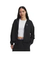 Sweat zip à capuche Femme UA RIVAL WOVEN JKT HD Noir