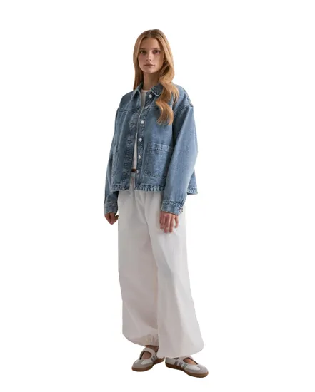 Chemise-Veste Femme VMJAMIE LS Denim Shacket