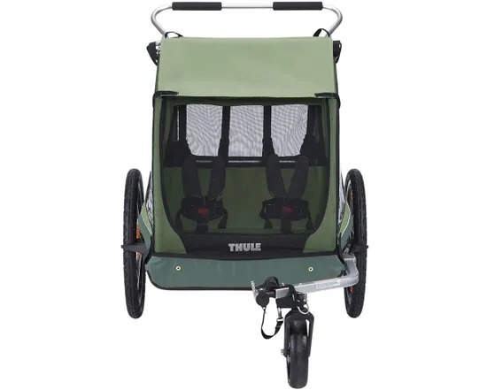 Remorque pour enfant 2 places COASTER XT Vert