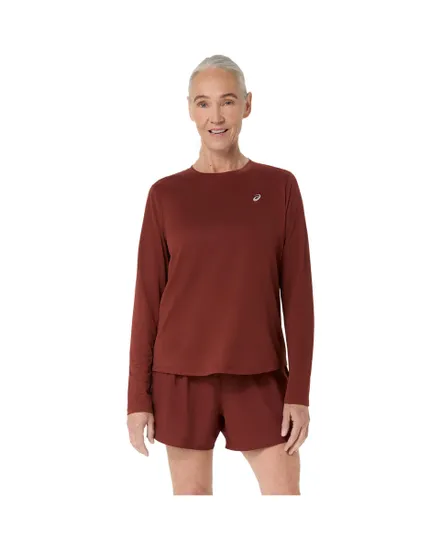 T-shirt manches longues Femme ASICS CORE LS TOP Bordeaux