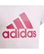 Un t-shirt slim orné d'un logo imprimé adidas Badge of Sport. Enfant G BL T Rose