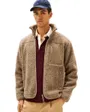 Veste polaire Homme TEDDY FLEECE ZIP THROUGH Taupe