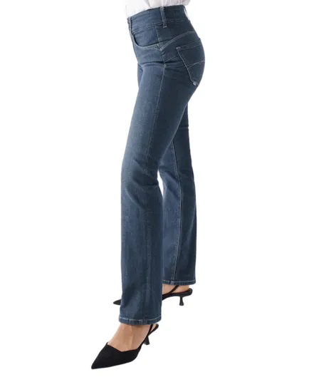 Jean Femme SECRET STRAIGHT GREENCAST Bleu Turquoise