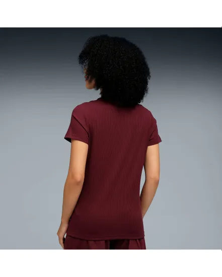 T-shirt Femme ESS ELEVATED RIB TEE Bordeaux