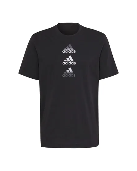 Tee shirt manche courte Homme D2M LOGO TEE Noir