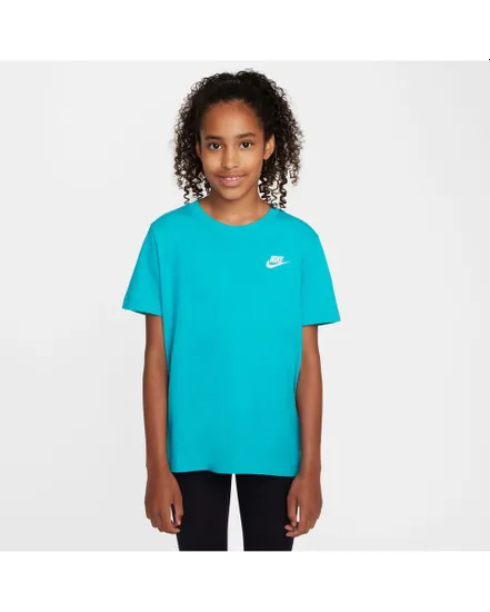 T-Shirt Enfant plus âgé K NSW TEE EMB FUTURA LBR Bleu