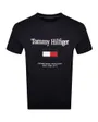 T-shirt col rond Homme TOMMY EMBRO FLAG TEE Bleu Marine