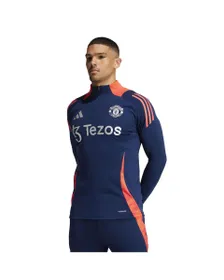 Haut col zip Homme MUFC TR TOP Bleu