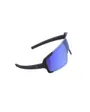 Lunettes Unisexe CHESTER Noir Mat/MLC Bleu