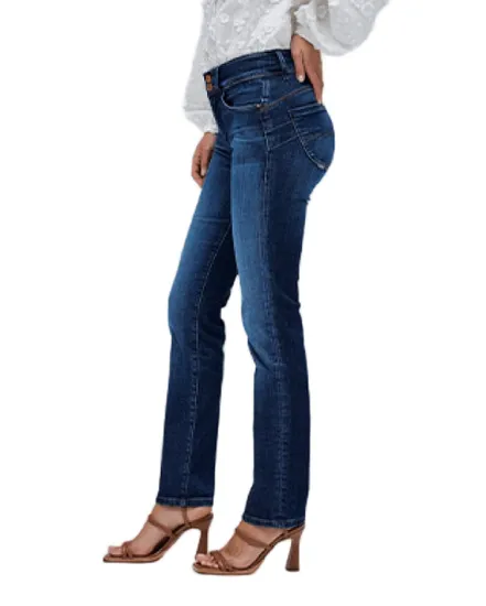 Jean Femme SECRET BOOT CUT WITH FRONT POCKET DETAIL Bleu Foncé