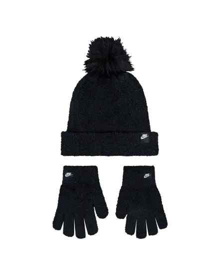 Coffret enfant Enfant plus âgé NAN PLUSH GIFTING PEAK BEANIE Noir