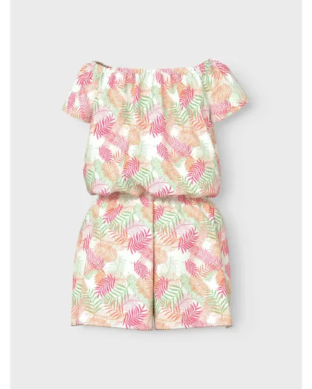 Combinaison Épaules dénudées Enfant NKFVINAYA SS PLAYSUIT FFFFF NOOS Vert