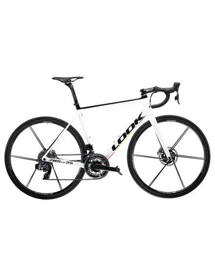 Vélo de route Unisexe 785 HUEZ RS SHIMANO DURA ACE DI2 2X12 DISC Blanc