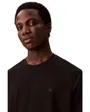 T-shirt col rond Homme SS SUPIMA CHEST EMB CREWNECK TEE Noir