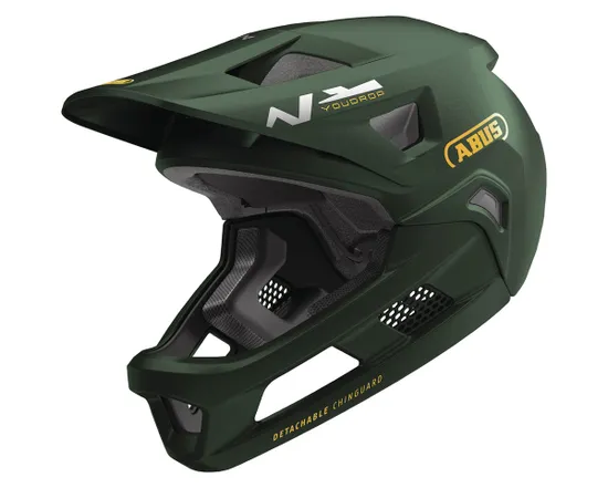 Casque VTT Enfant YOUDROP FF Vert Mousse