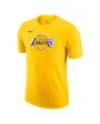 T-shirt de basketball Homme LAL M NK ES LOGO1 SS TEE Jaune