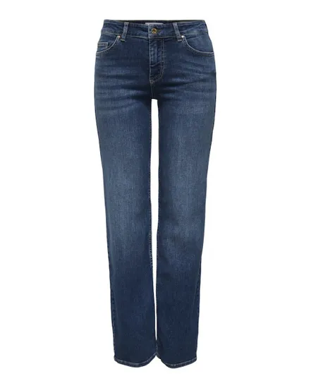Jean Femme ONLBLUSH MID STRAIGHT DNM TAI021 NOOS Bleu