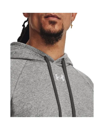 Sweat à capuche Homme UA RIVAL FLEECE HOODIE Gris