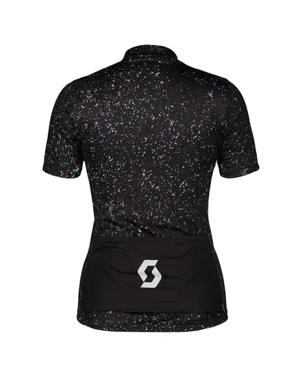 Maillot manches courtes Femme GRAVEL CONTESSA SIGNATURE Noir/Blanc