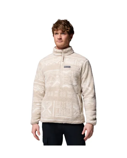 Polaire col zip Homme RUGGED RIDGE HIGH PILE HALF ZIP Beige