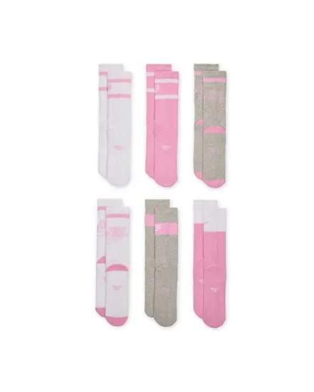 Lot de 6 paires de chaussettes Enfant Y NK ED CSH CREW 6P - 144 GFX2 Multicolore