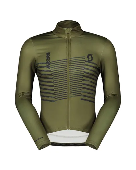 Maillot manches longues Homme RC TEAM WARM GRAPHICS Vert Sapin