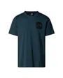 T-shirt Homme M SS FINE TEE Bleu