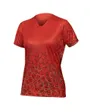 T-shirt manches courtes Femme SINGLETRACK PRINT LTD Rouge