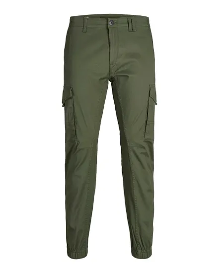 Pantalon cargo Homme JPSTPAUL FLAKE CARGO OLIVE NIGHT NOOS Vert