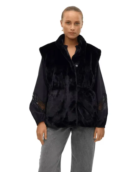 Gilet Femme VMSONJAPOPPY Fausse Fourrure