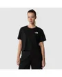 T-shirt Femme W CROPPED SIMPLE DOME TEE Noir