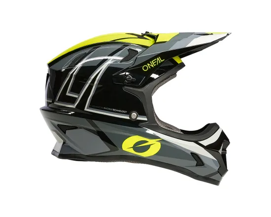 Casque intégral Unisexe SONUS SPLIT Noir/Jaune Néon