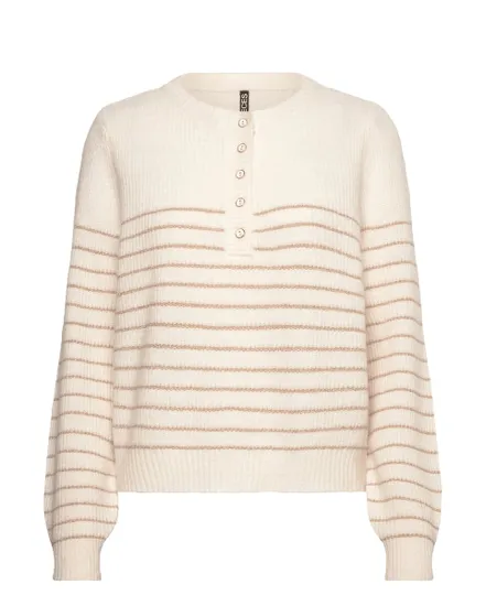 Pull Tricoté Femme PCJIBE LS O Neck Knit FC