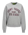Sweat Femme JXMERLE RLX SHORT LS CREW SWT LN Gris