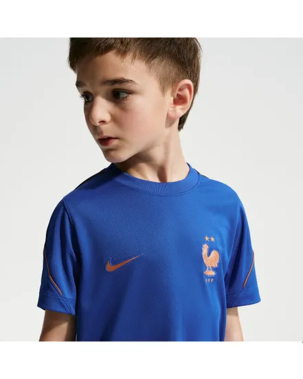 Maillot de football Enfant plus agé FFF Y NK DF STRK SS TOP K Bleu