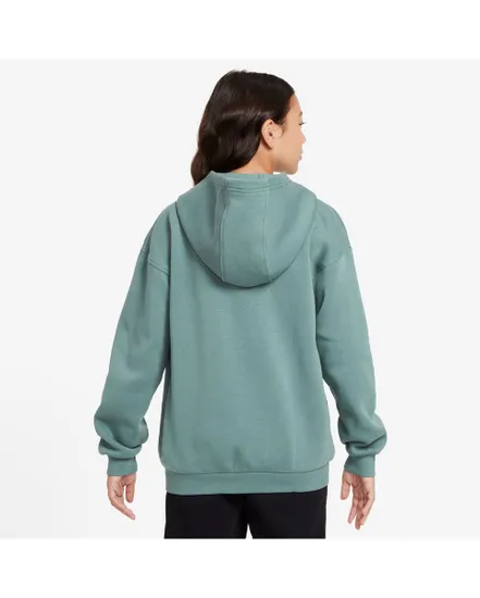 Sweat zip à capuche Fille G NSW CLUB FLC OVRSZD FZ LBR Vert