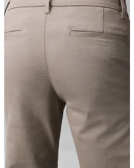Pantalon chino Homme SLIM REFINED COTTON STRETCH TROU Kaki Vintage