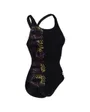Maillot de natation Femme WOMEN S ARENA KIKKO PRO SWIMSUIT V BACK GRAPHIC Noir